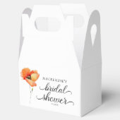 エレガントなゴールデンポピー ブライダルシャワー フェイバーボックス (オープン)