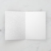 エレガントなゴールドとホワイトのペイズリー装飾 サンキューカード (内部)