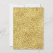 エレガントなゴールドとホワイトの枠線 リハーサルディナー 招待状 (裏面)