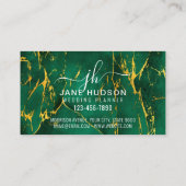 エレガントなゴールドにゴールドのスパークル ミニマル 3.5x2 名刺 (裏面)