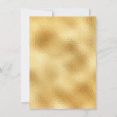 エレガントなゴールドのウェディングディレクション 詳細 グラム 招待状 (裏面)