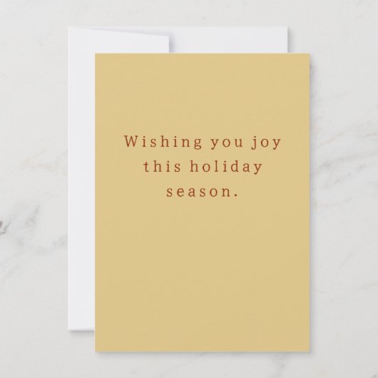 エレガントなゴールドのトナカイ クリスマススクリプト ノートカード (裏面)