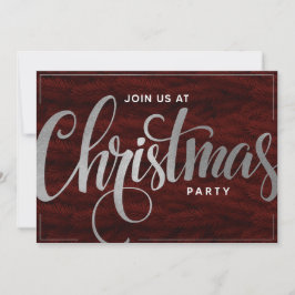 エレガントなゴールドのトレンディなスクリプト ホリデーパーティーの招待状 招待状