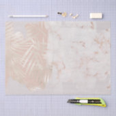 エレガントなゴールドのパームリーフ大理石ギフト 薄葉紙 (クラフト)