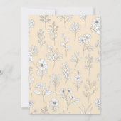 エレガントなゴールドのパームリーフ ウェディング招待状 招待状 (裏面)