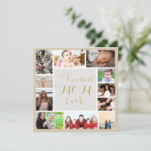 エレガントなゴールドのママ 私たち愛してる ゴールドの写真コラージュ (スタンド正面)