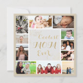 エレガントなゴールドのママ　私たち愛してる　ゴールドの写真コラージュ (正面)