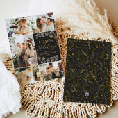 エレガントなゴールドの写真クリスマスホリデーカード シーズンカード