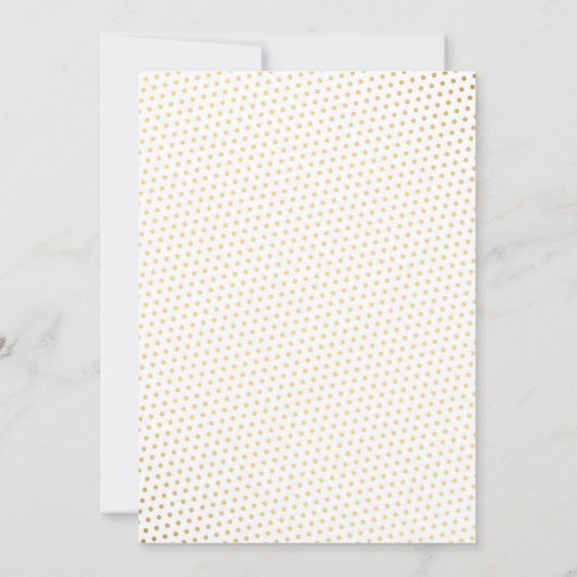 エレガントなゴールドの孔雀のベビーシャワー招待状 招待状 (裏面)