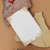 エレガントなゴールドの結婚式お祝いカード 招待状