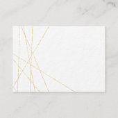 エレガントなゴールドの結婚式 詳細 封入カード エンクロージャーカード (裏面)