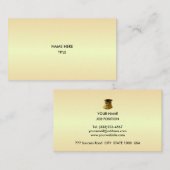 エレガントなゴールドの色合い 名刺 (正面/裏面)