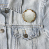 エレガントなゴールドの装飾ボタン 缶バッジ (インサイチュ)