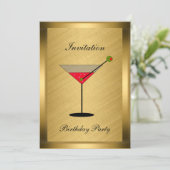 エレガントなゴールドイベント招待状 招待状 (スタンド正面)