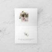 エレガントなゴールドカリグラフィーの2面クリスマスカード シーズンカード (内部)