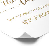 エレガントなゴールドカリグラフィー ラブをキャプチャー サイン (角)