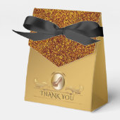 エレガントなゴールドグリッターハイヒールシューズ フェイバーボックス (正面サイド)