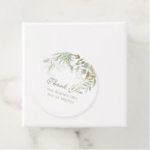 エレガントなゴールドグリーンの感謝の気持ちを表すギフトタグ フェイバータグ (インサイチュ)