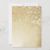 エレガントなゴールドサプライズ 90歳の誕生日 招待状 (裏面)