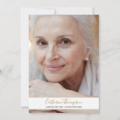 エレガントなゴールドスクリプト写真葬儀 招待状 (裏面)