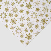 エレガントなゴールドスノーフレークホリデー 薄葉紙 (詳細)
