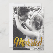 エレガントなゴールドタイポグラフィーの結婚式の写真