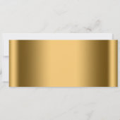 エレガントなゴールドチケットパーティー 招待状 (裏面)