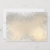 エレガントなゴールドハートのボヘミアンフラワー Save The Date セーブザデート (裏面)