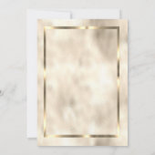 エレガントなゴールドバルーン フレーム スイート16 招待状 (裏面)