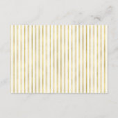 エレガントなゴールドパイナップル結婚式の披露宴 エンクロージャーカード (裏面)