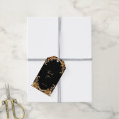 エレガントなゴールドフレームのギフトタグ ギフトタグ (より糸付き)