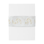 エレガントなゴールドマーブル ウェディング ベリー バンド 招待状ベリーバンド (裏面例)