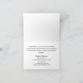 エレガントなゴールドメタリック不動産感謝カード サンキューカード (内部)