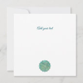 エレガントなゴールドモノグラムイニシャルレターズウィズマンダラ 招待状 (裏面)