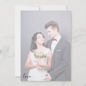 エレガントなゴールド箔の結婚式招待状カード 招待状 (裏面)