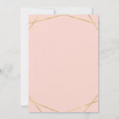 エレガントなゴールド箔 幾何学的なバット・ミツバ祭りの招待状 招待状 (裏面)