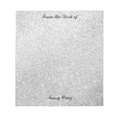 エレガントなゴールド/シルバーのカスタムノート ノートパッド (正面)