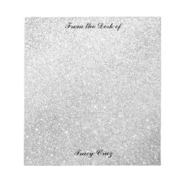 エレガントなゴールド/シルバーのカスタムノート ノートパッド