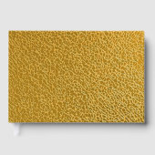 エレガントなゴールド テクスチャー 9" x 6" ゲストブック (正面)