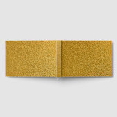エレガントなゴールド テクスチャー 9" x 6" ゲストブック (全面)