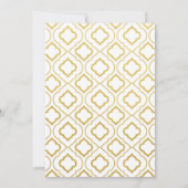 エレガントなゴールド＆ピンク 50周年結婚記念日 招待状 (裏面)