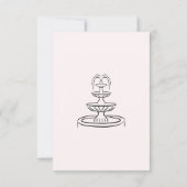 エレガントなゴールド＆ホワイトのSave the Dateカード セーブザデート (裏面)