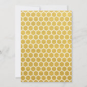 エレガントなゴールド 50周年 結婚記念日 招待状 (裏面)