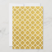 エレガントなゴールド 50周年 結婚記念日 招待状 (裏面)