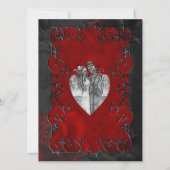 エレガントなゴothic ハロウィン ウェディング 招待状 (裏面)