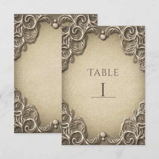 エレガントなサザンチャーム ラスティック バルーン テーブルナンバー (正面/裏面)