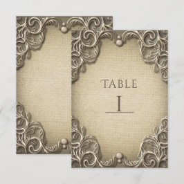 エレガントなサザンチャーム ラスティック バルーン テーブルナンバー