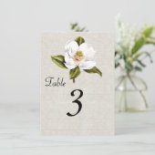 エレガントなサザンマグノリアの受付テーブルナンバー 招待状 (スタンド正面)