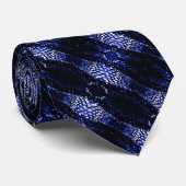 エレガントなサファイアの青いドラゴンの絹によって編まれるタイ ネクタイ (ロール)