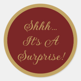 エレガントなサプライズパーティー ラウンドシール